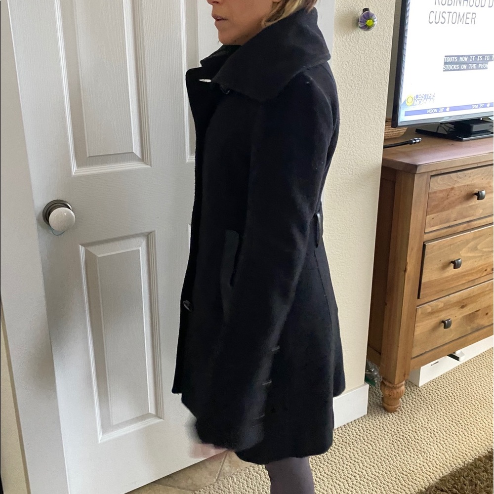 Mackage Black Winter Wool, Cashmere blend coat